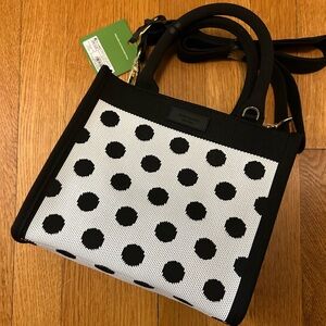 Black and White Polka Dot Tote Bag